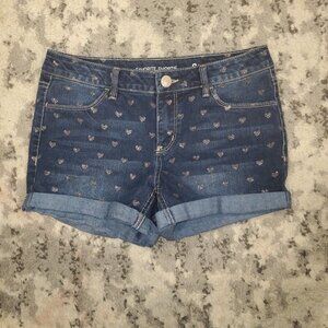 Juniors SO Favorite Shorts Blue Heart|| sz16  EUC